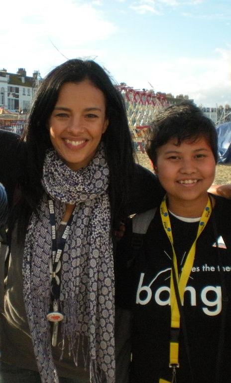 Photo of Affelia and Liz Bonnin